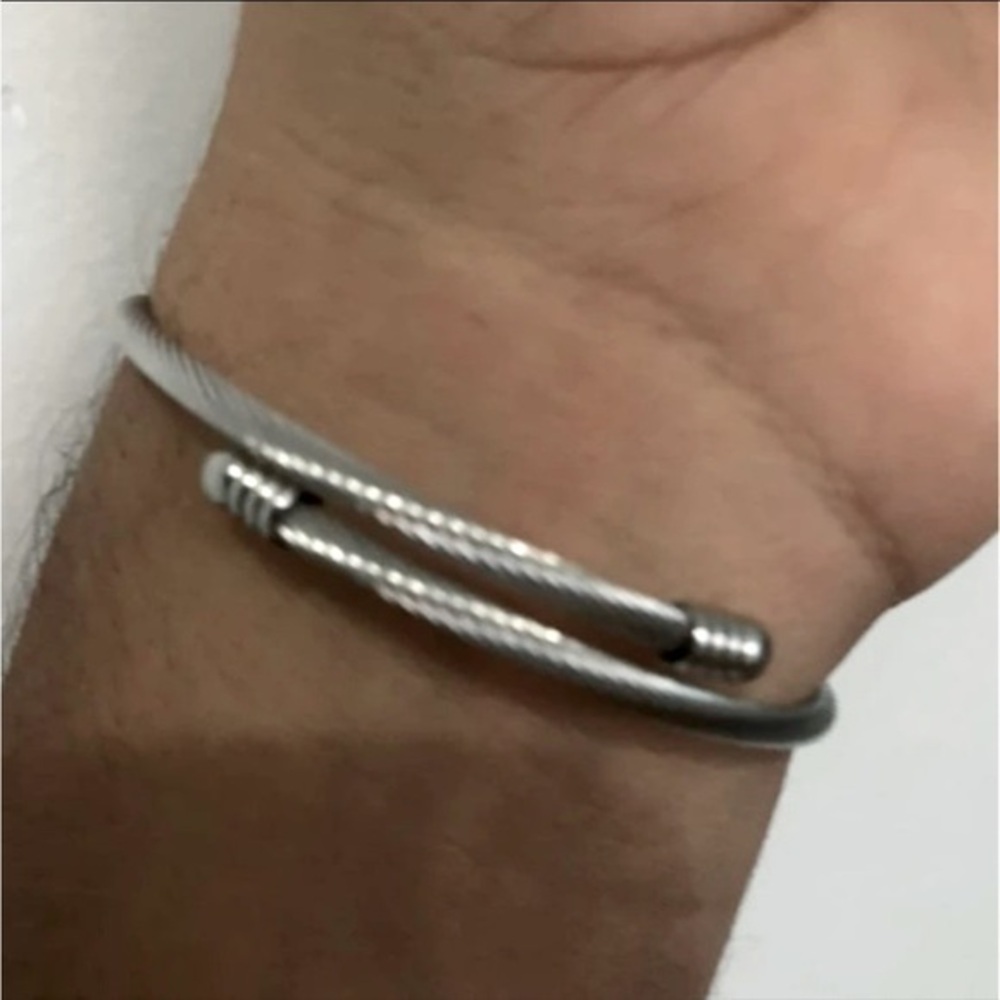 Cable Classics Bracelet titanium unisex women men silver